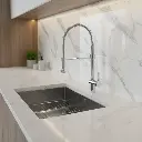 High-End Kitchen Faucet & Calacata Royale.webp