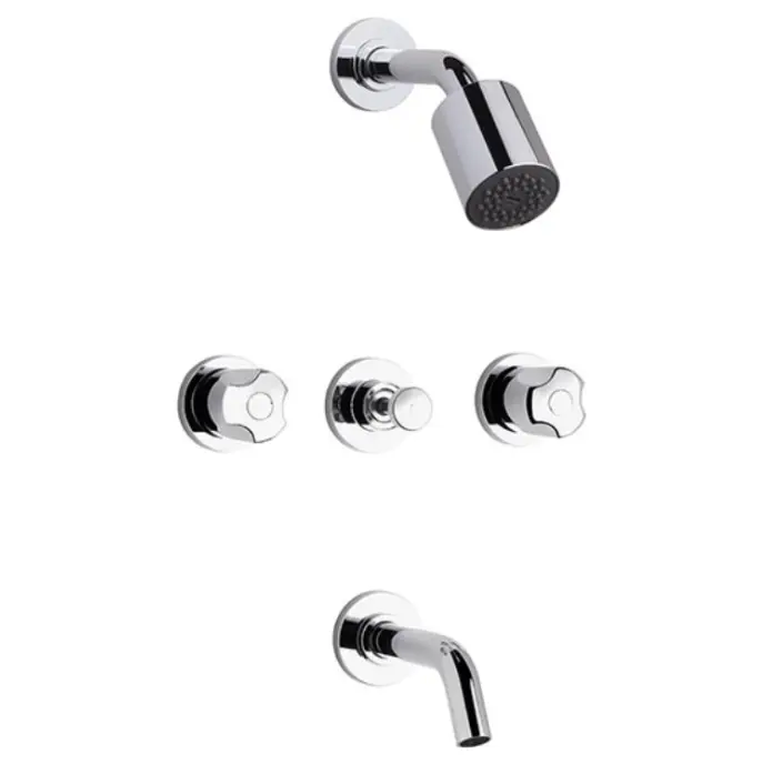 Grifería de Ducha con Transferencia FV Línea Pampa Cromo 103/B6