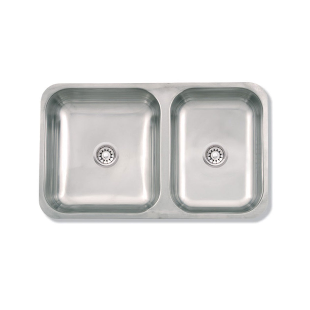 Pileta de Cocina Doble Mi Pileta Línea Eco 64x37x15cm 105EC