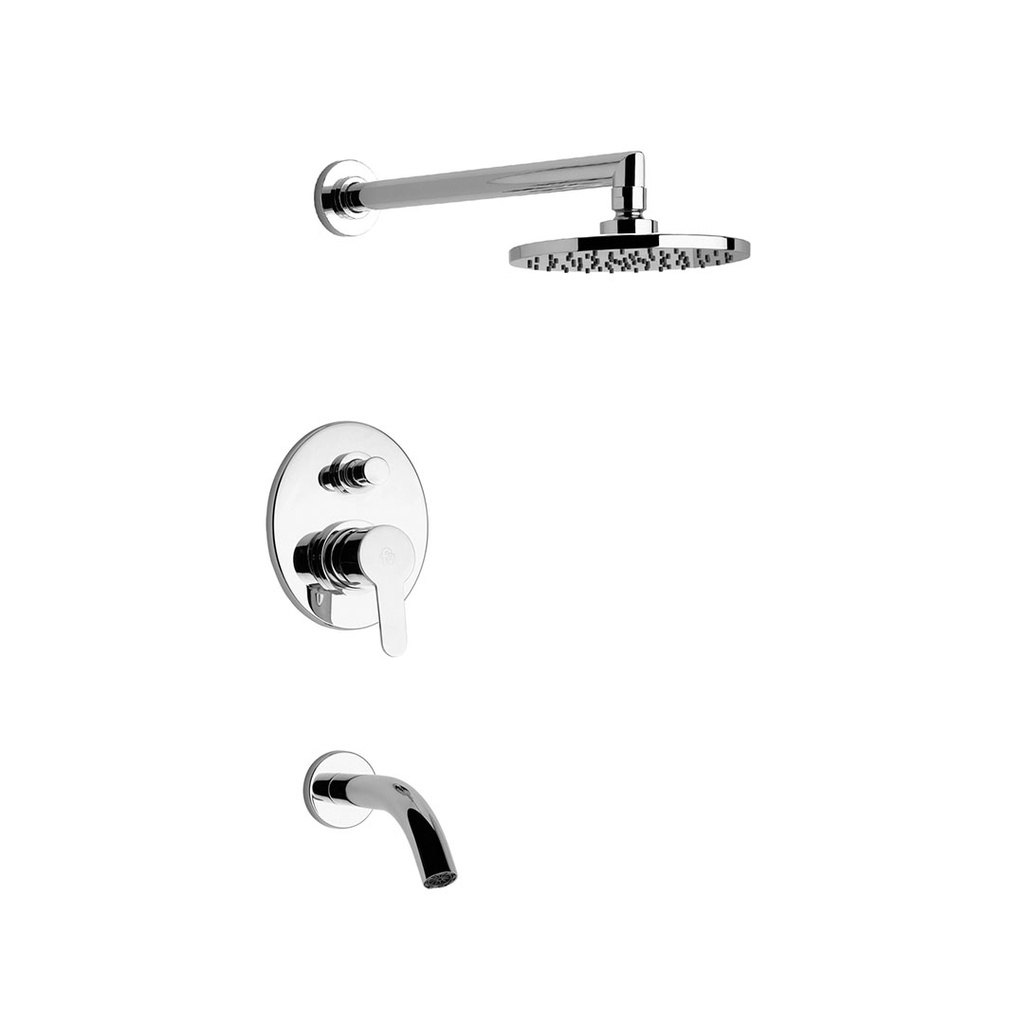 Grifería Monocomando de Ducha FV Línea Puelo Cromo 106/B5