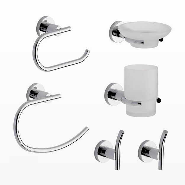 Kit de Accesorios 6 Piezas FV Línea Libby Cromo 179.06/39