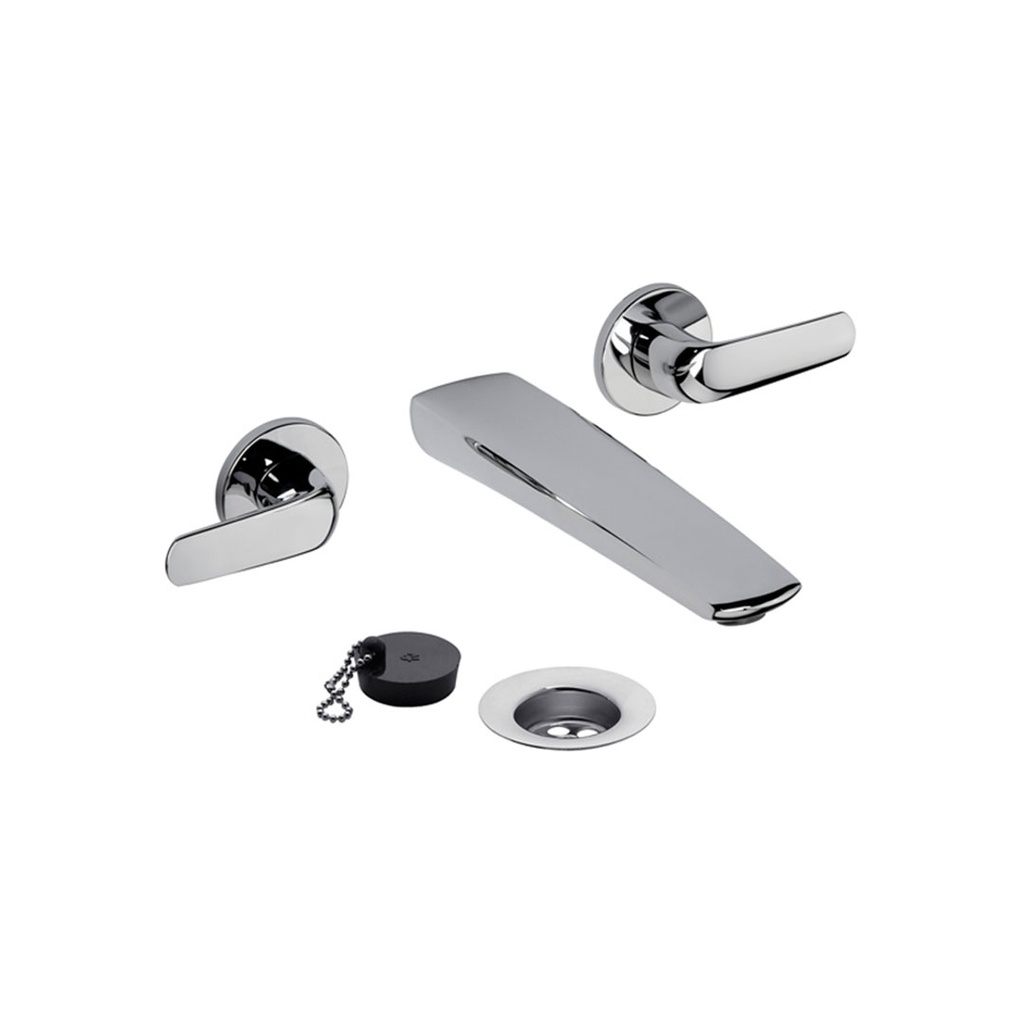 Grifería de Pared para Lavatorio FV Línea Epuyén Cromo 203/L2