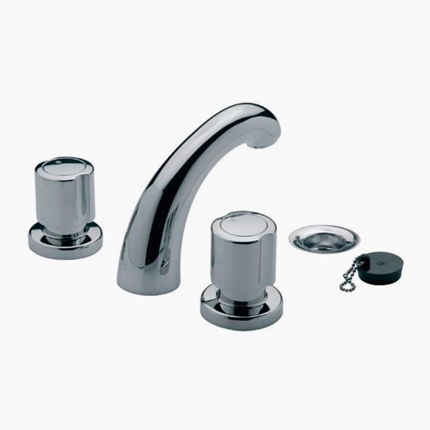 Grifería Doble Comando de Lavatorio FV Línea Allegro Cromo 207/15