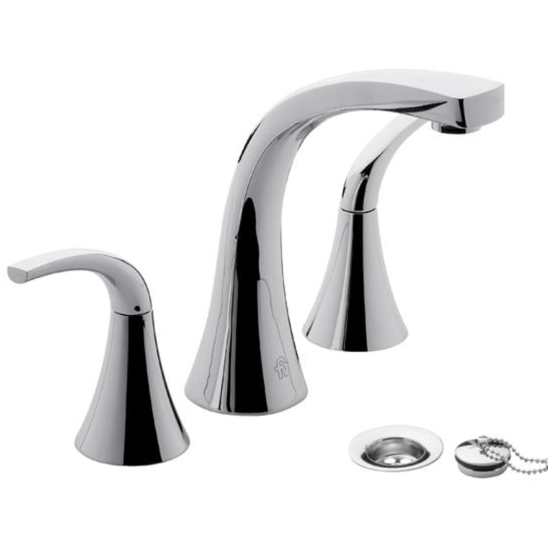 Grifería Doble Comando de Lavatorio FV Línea Alesia Lever Cromo 207/49L