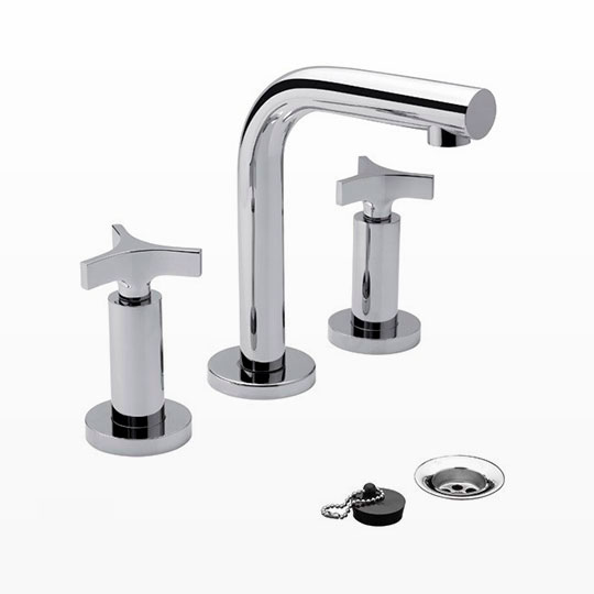 Grifería Doble Comando de Lavatorio FV Línea Triades Cromo 207/C3