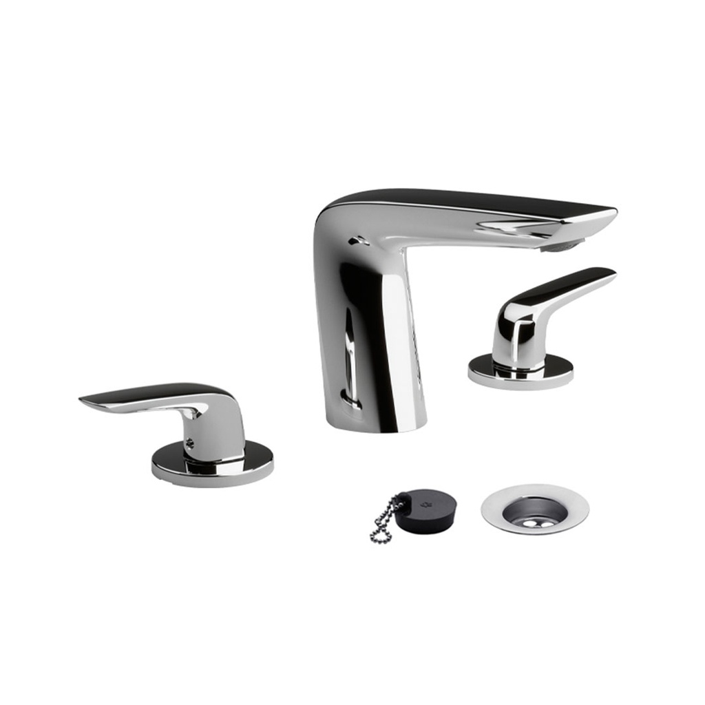 Grifería Doble Comando de Lavatorio FV Línea Epuyén Cromo 207/L2