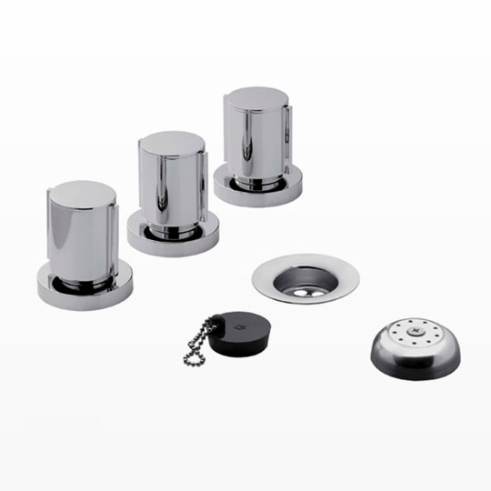 Grifería Doble Comando de Bidet FV Línea California Cromo 295/17