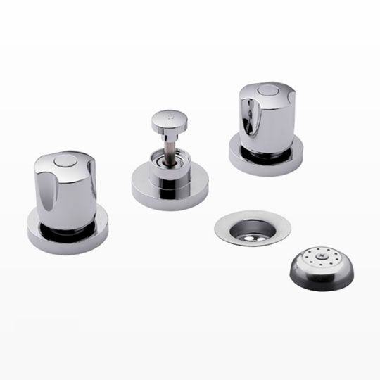 Grifería Doble Comando de Bidet FV Línea Pampa Cromo 295/B6