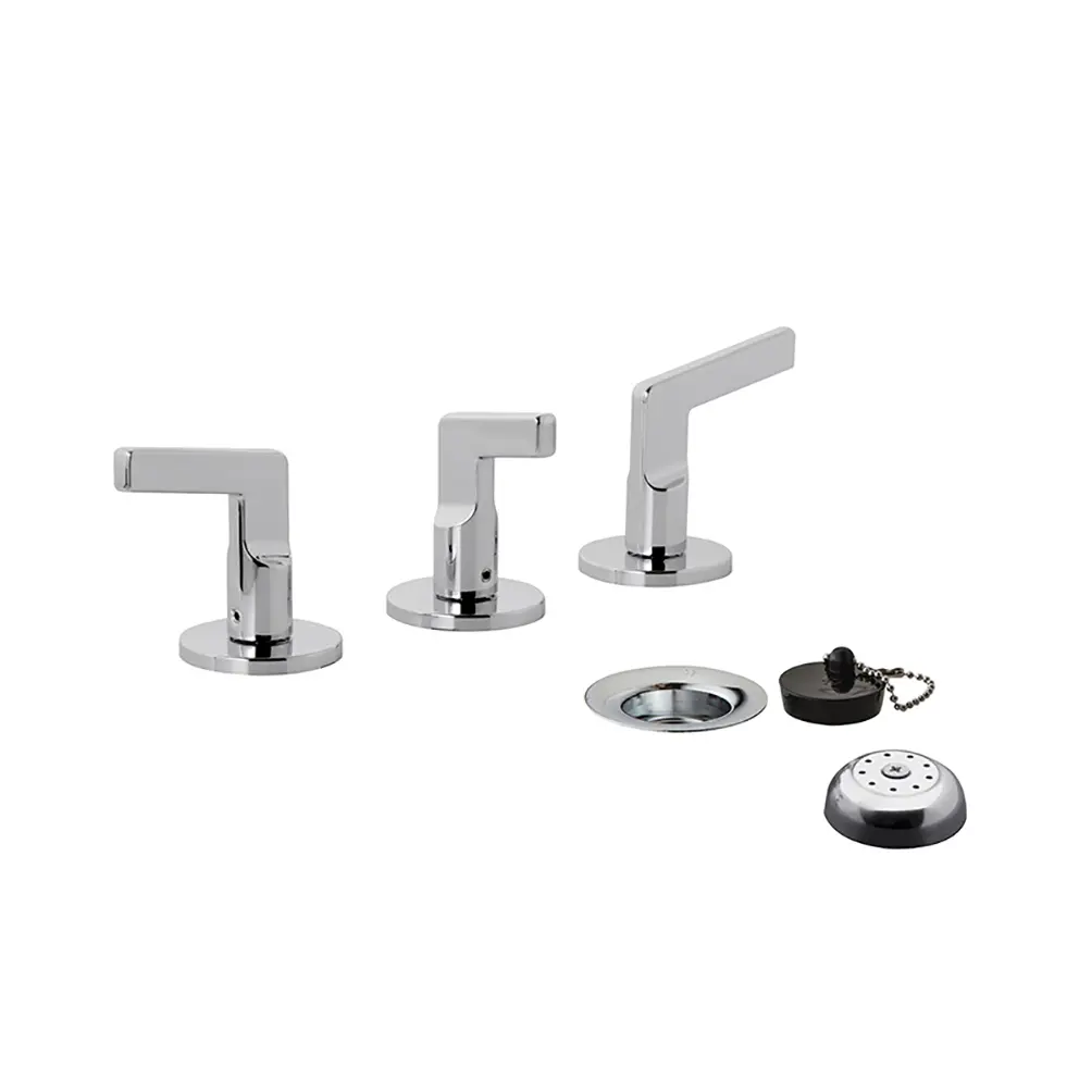 Grifería Doble Comando de Bidet FV Línea Arrayán Cromo 295/H6