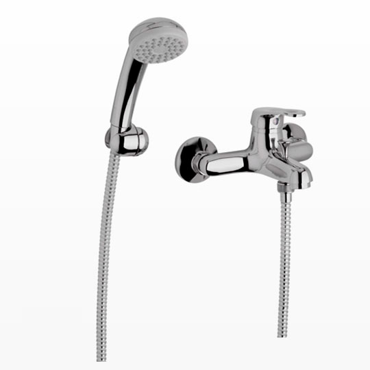 Grifería Monocomando Ducha Exterior c/Pico FV Puelo Cromo 310/B5
