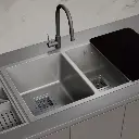 Pileta de Cocina Doble Mi Pileta 71x40x20cm 671