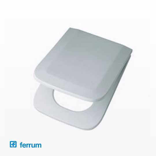 Asiento de Inodoro Ferrum Línea Trento Herraje Nylon TEX-B