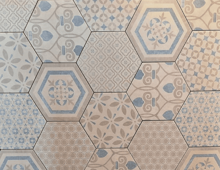 Revestimiento Hexagonal Pamesa Alpha Mix Azul 25.8x29