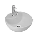 Bacha de Apoyo 1 Agujero Ferrum Tori Redonda 42cm L247K-B