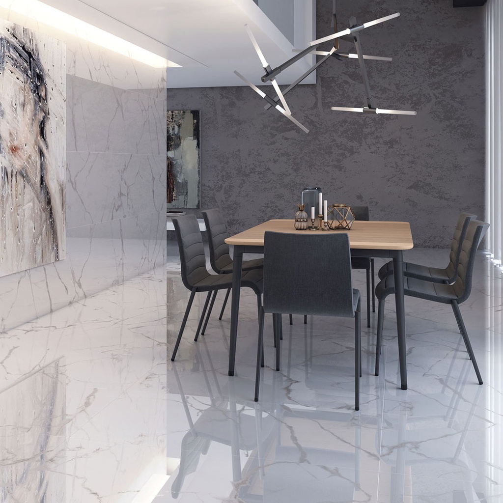 Porcelanato Cifre Bianco Carrara Pulido 80x160