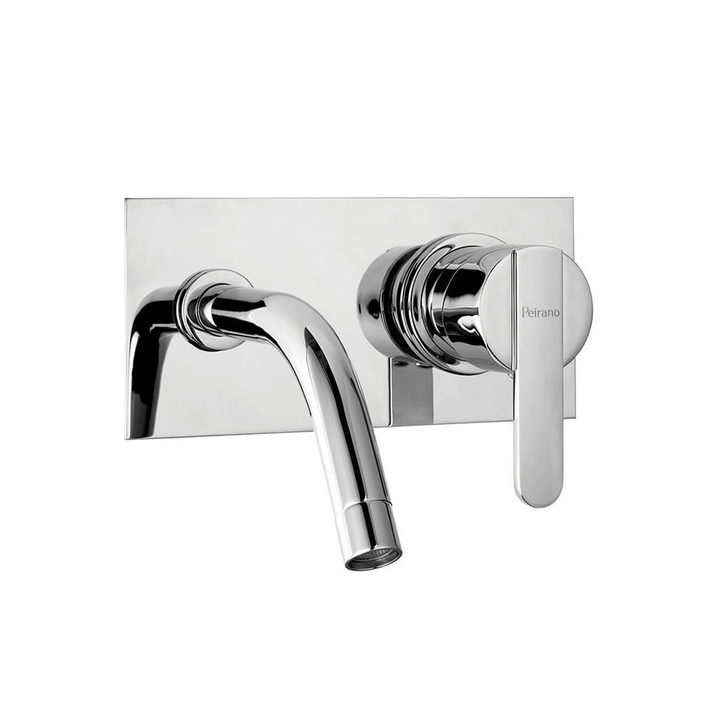Grifería Monocomando de Pared para Lavatorio Peirano Bilbao Cromo 63-130