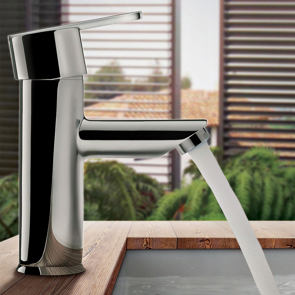 Grifería Monocomando de Lavatorio Peirano Bilbao Cromo 60-130