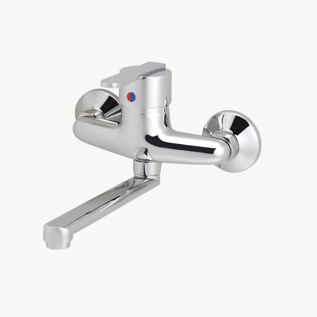 Grifería Monocomando de Cocina de Pared Peirano Bilbao Cromo 54-130