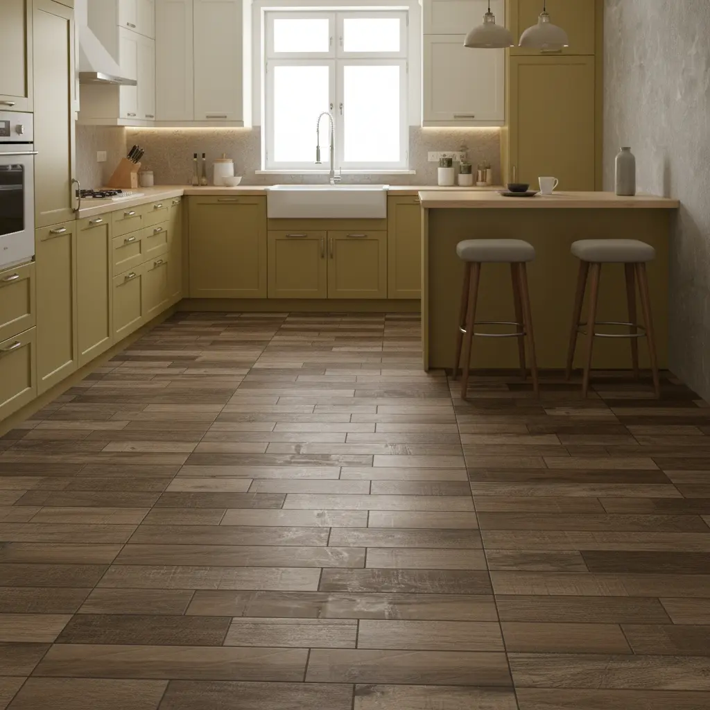 Cerámico Alberdi Biloba Marrón 51x51 (1ra Calidad)