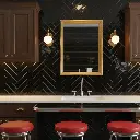 Revestimiento Gabriella Bios Noir 7.5x30.5