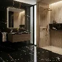 Porcelanato Lume Black Supreme Pulido 75x75