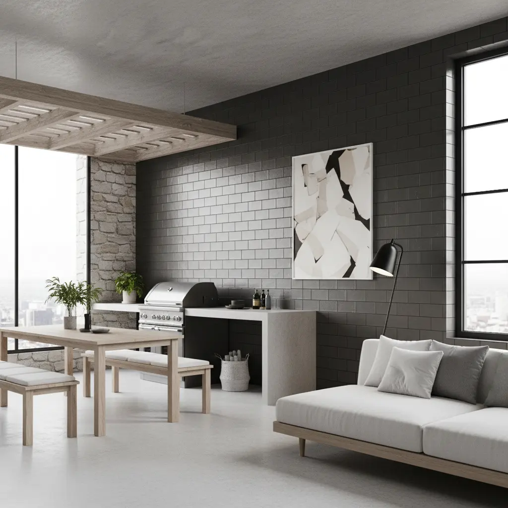 Revestimiento Bronx Decor Black (BK) 7.7x24 62627