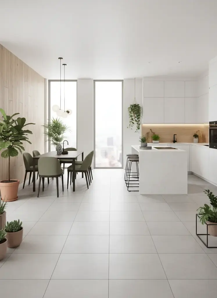 Porcelanato Alberdi Burdeos Tiza Rectificado H5 60x60 (1ra Calidad)