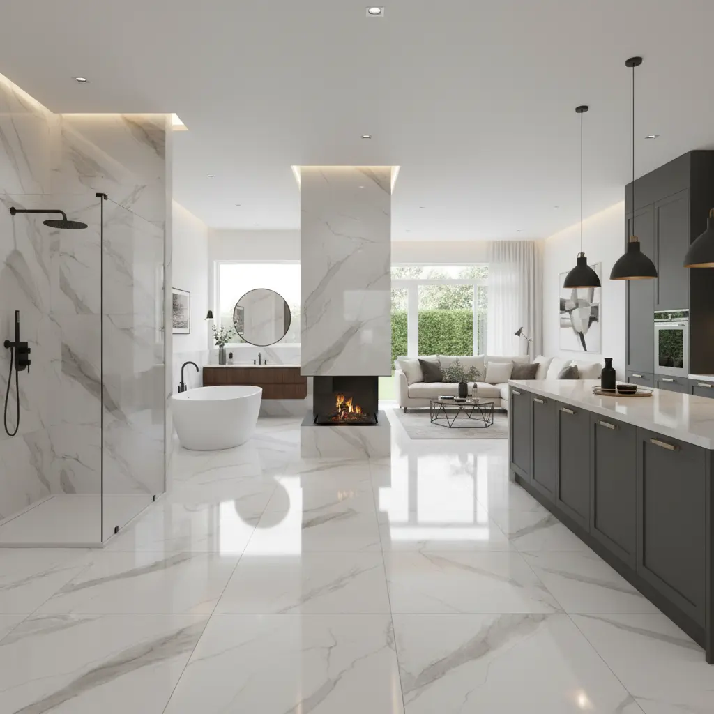 Porcelanato Lume Calacata Royale Pulido 62x119