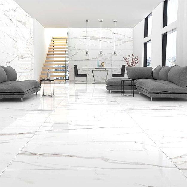 Porcelanato Calacata White Pulido 60x120