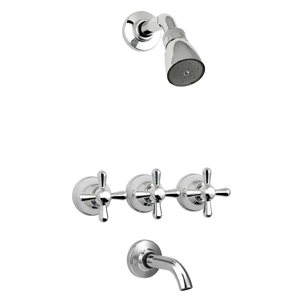 Grifería de Ducha con Transferencia Peirano Cruz Cromo 80-045