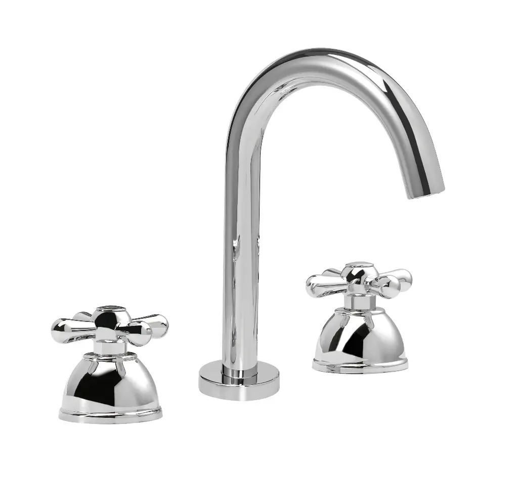 Grifería de Lavatorio Peirano Línea Cruz Cromo 60-045