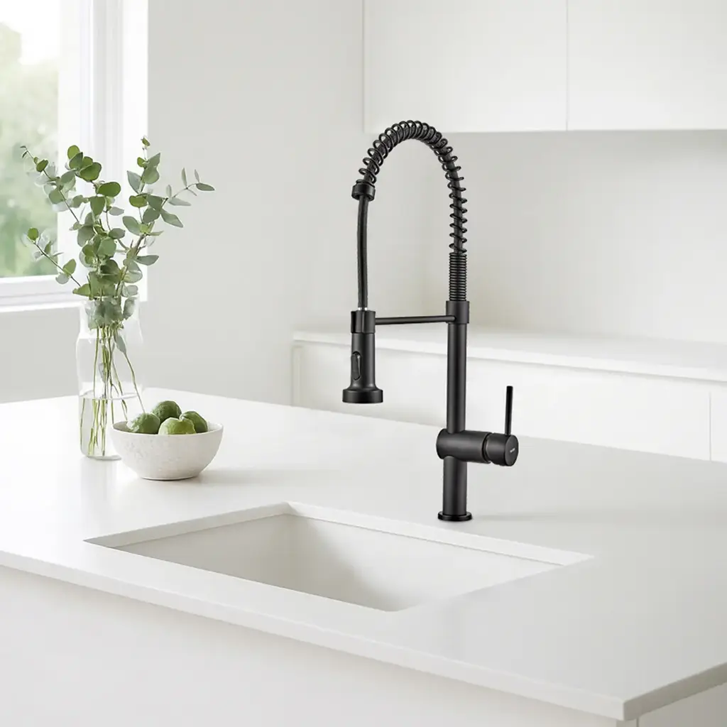 Grifería Monocomando de Cocina Peirano Línea Cuina Black 20-140N