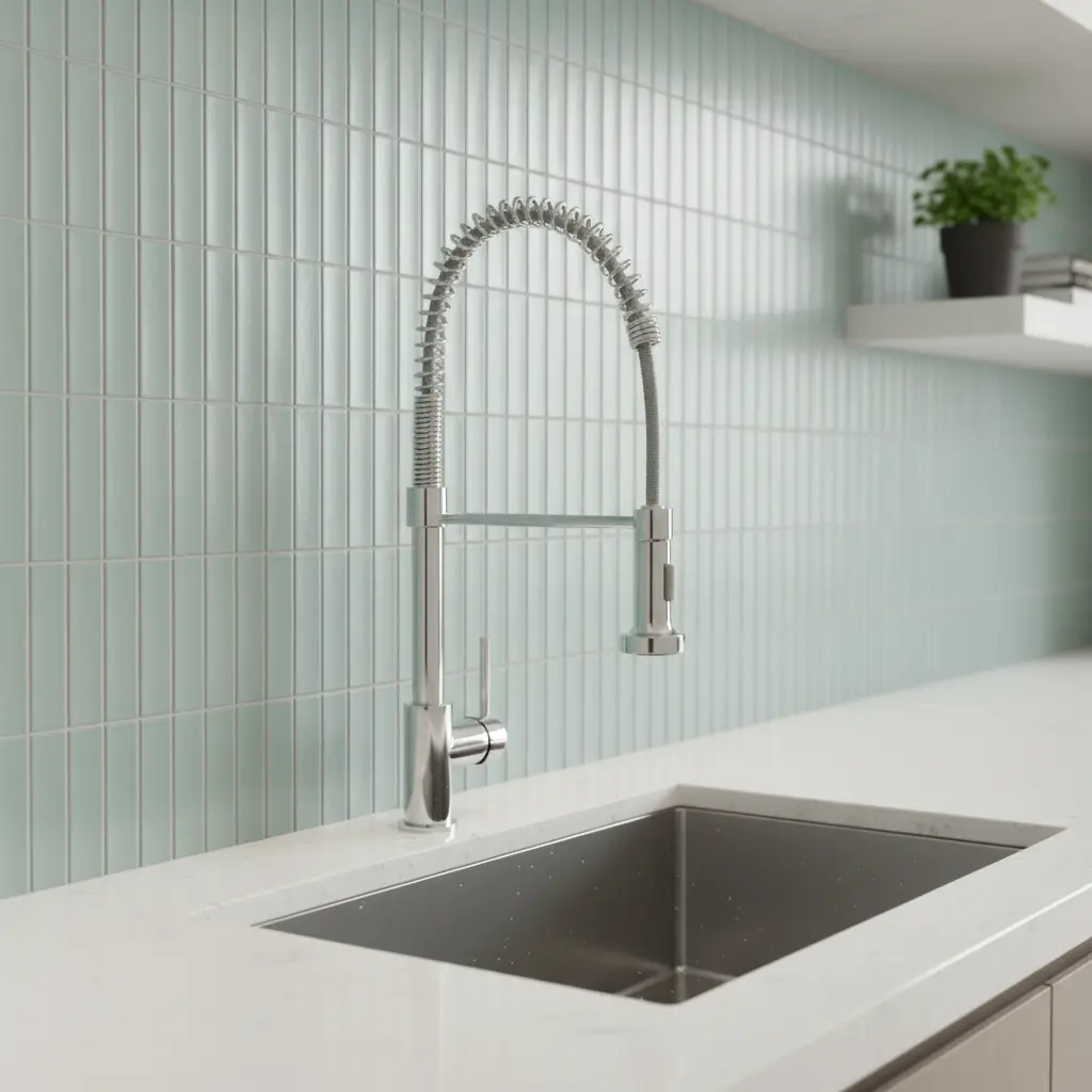 Grifería Monocomando de Cocina Peirano Línea Cuina Cromo 20-140