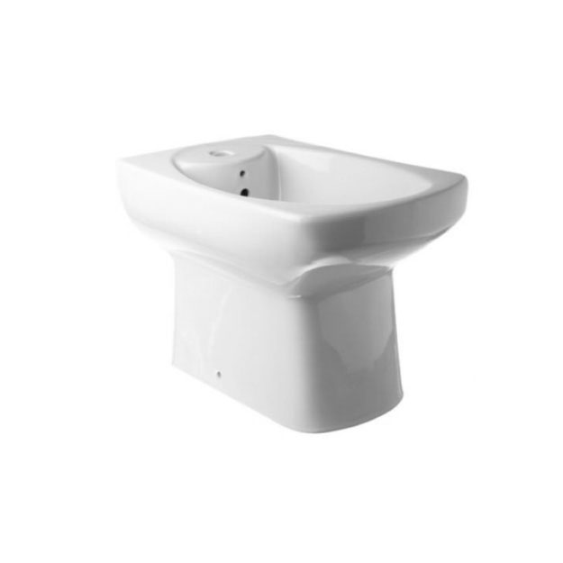 Bidet 1 Agujero Roca Línea Dama Blanco MNB