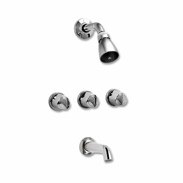 Grifería de Ducha con Transferencia Peirano Dique Cromo 423