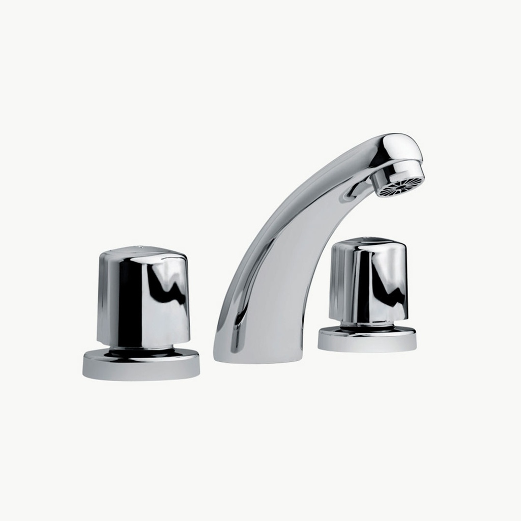 Grifería de Lavatorio 3 Agujeros Peirano Línea Dique Cromo 203