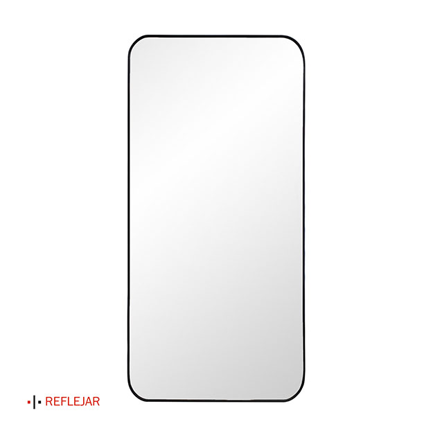 Espejo Reflejar Black Rectangular 40x90cm
