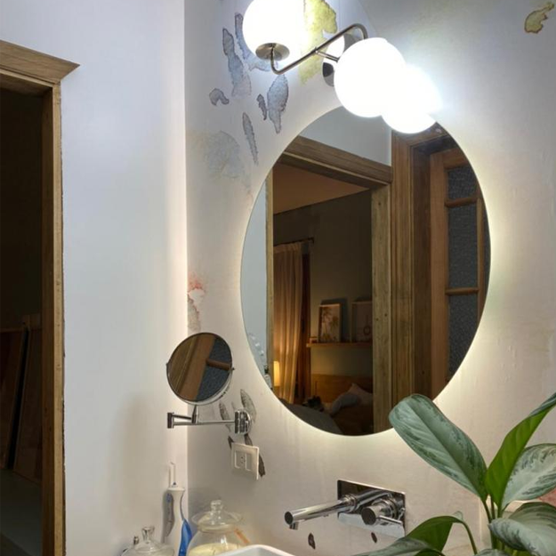 Espejo Redondo Pulido con Luz LED Táctil 57cm ESP29.13
