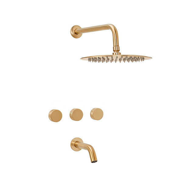 Grifería de Ducha con Transferencia Peirano Fabric Gold 80-100G