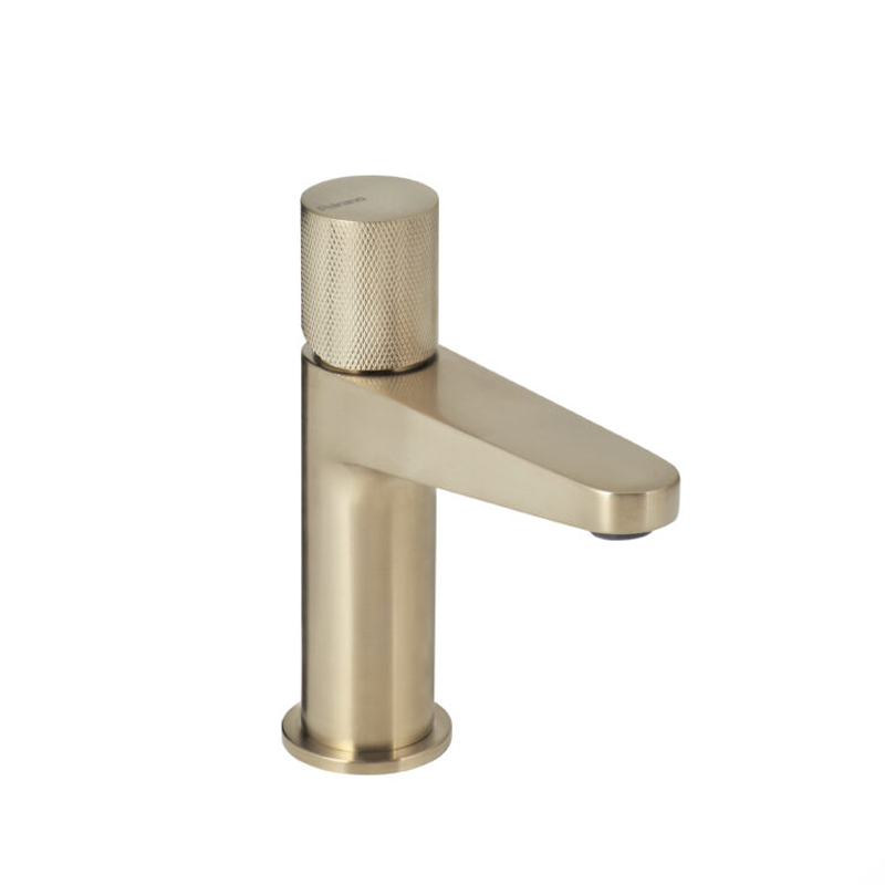 Grifería Monocomando de Lavatorio Peirano Fabric Gold 60-200G