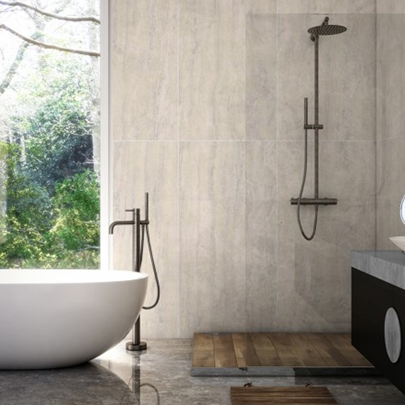 Porcelanato Alberdi Ferrara Bianco H5 60x120 (1ra Calidad)