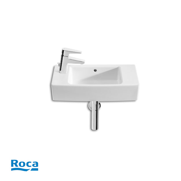 Lavatorio 1 Agujero Izquierdo Roca Línea Hall 50cm Blanco