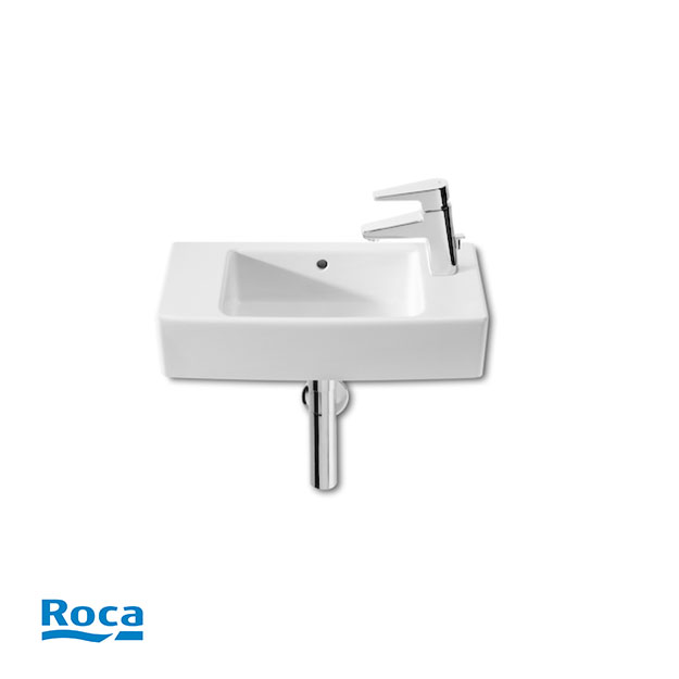 Lavatorio 1 Agujero Derecho Roca Línea Hall 50cm Blanco