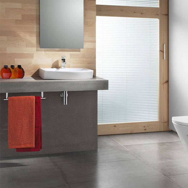 Lavatorio 1 Agujero Roca Línea Hall 52cm Blanco