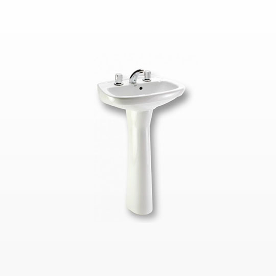 Lavatorio 1 Agujero Roca Línea Italiana 54cm Blanco (Capea)