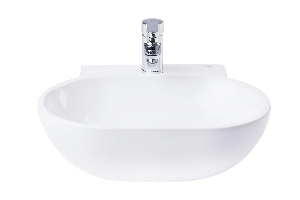 Bacha de Apoyo Roca Lea Plus 45x40cm Blanco