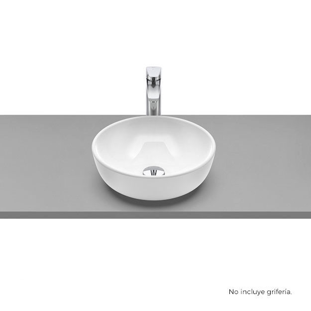 Bacha de Apoyo Roca Optica Round 35cm Blanco