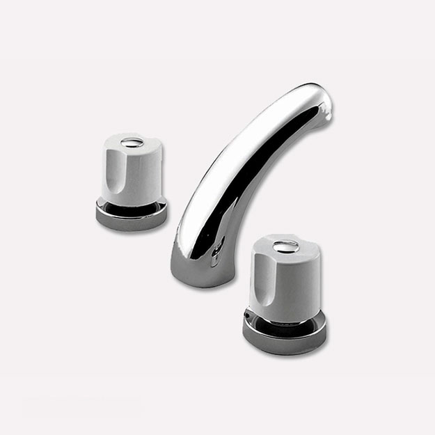 Grifería de Lavatorio 3 Agujeros Peirano Línea Laza Cromo 209