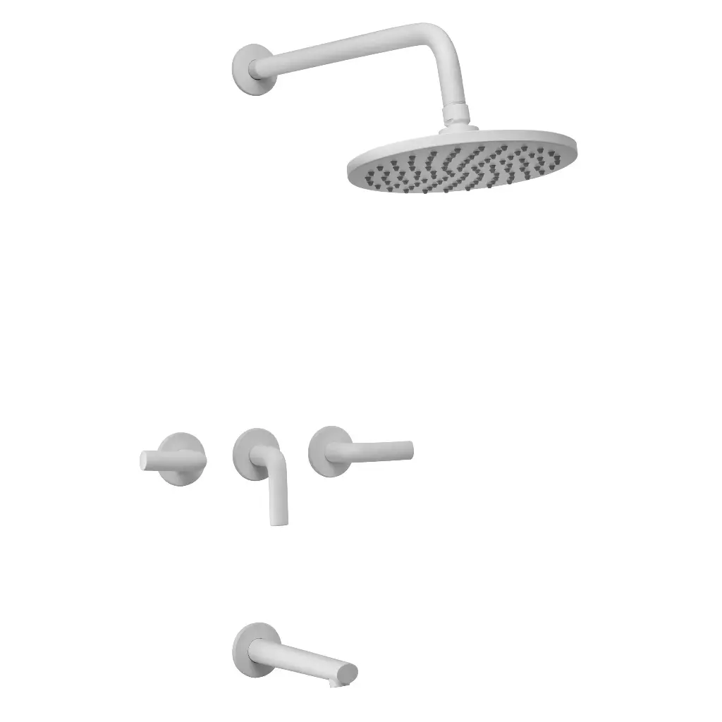 Grifería de Ducha con Transferencia Peirano Live White Cierre Cerámico 80-199B