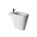 Bidet 1 Agujero Ferrum Línea Marina Blanco BHM1J B